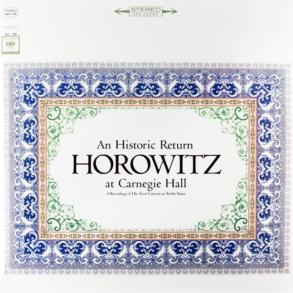 A Historic Return Horowitz at Carnegie Hall